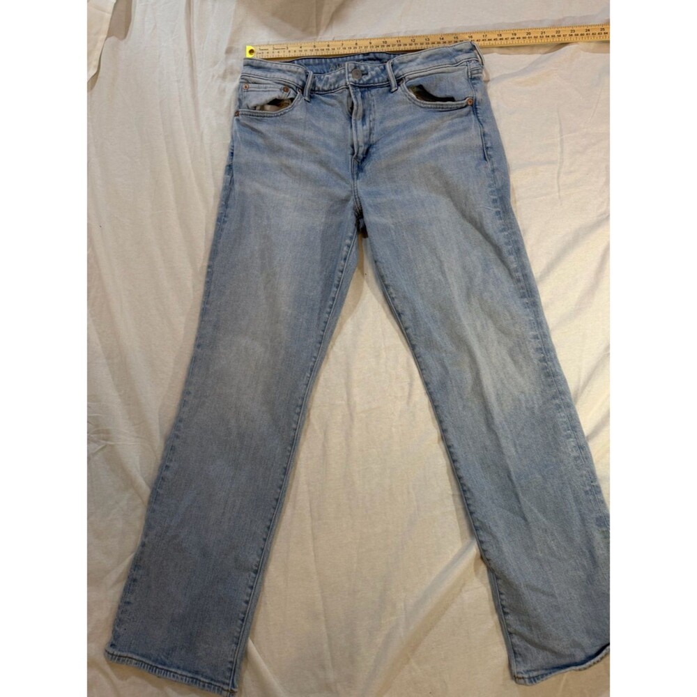 American Eagle Outfitters Light Blue Straight Leg Jeans 33x32